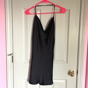 Zara satin slip dress